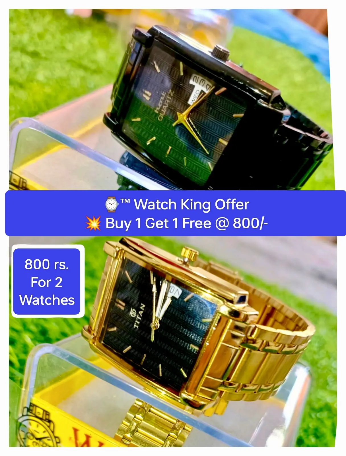 ™ Titan Watches _ Buy 1 Get 1 Free - 800 Rs.
